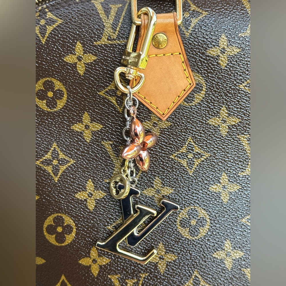 Louis Vuitton Monogram Key Holder with Gold and Rose Gold Details